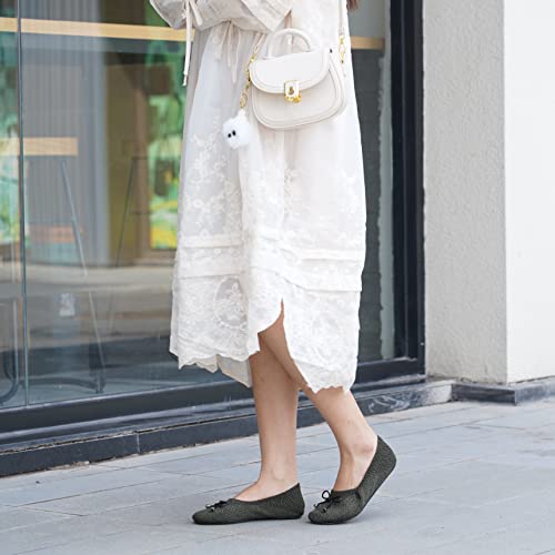 Sangeeson Women's Ballet Flats - Round Toe Slip On Comfort Dress Shoes, Black, 9 #TOP6