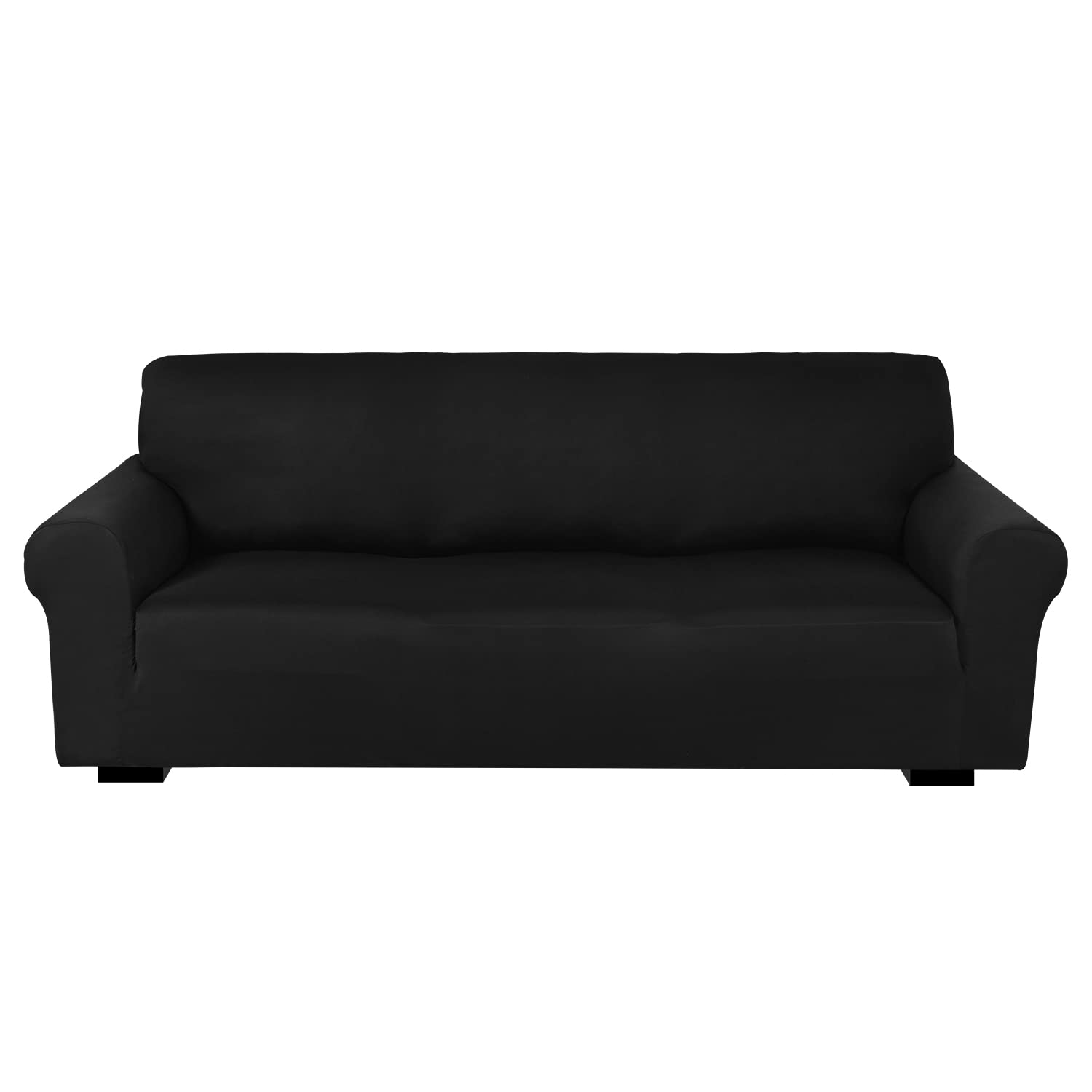 Housse de canapé 2 places lavable noire pour protéger des animaux