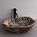 204 - Handcrafted Irregular River Stone Vessel Sink; Real Stone Sink; Unique Vessel Sink - Choose Your Design Under 'Color' Options
