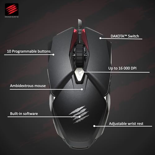 B.A.T. 6+ nero Performance Gaming Mouse - Mouse gaming - Immagine 1