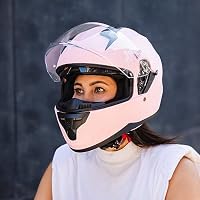 VINZ Kennet Integralhelm mit Sonnenblende | Motorrad Helm Vollvisierhelm Mopedhelm ECE 22.06 | Motorradhelm Full-Face Helme | für Damen | In Gr. XS-XXL - Matt Rosa – Ansicht 7