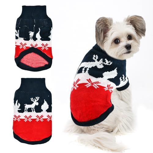 Maglione natalizio per cane,maglione lavorato a