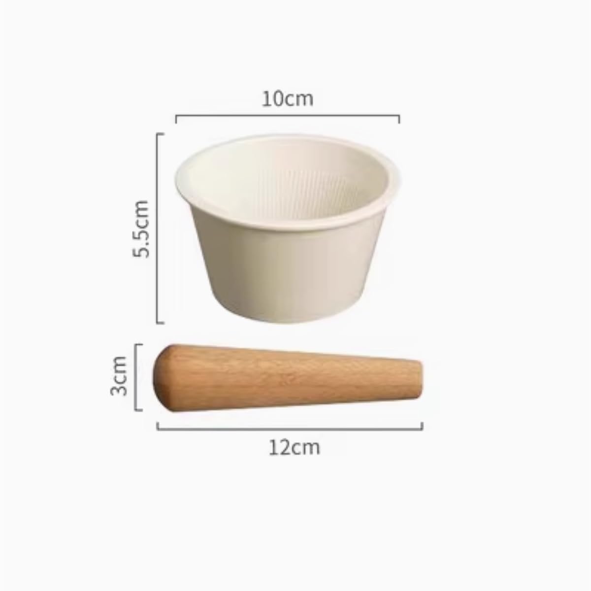 Moździerz i Tłuczek Zestaw Ceramiczny Moździerz Domowy Tłuczek Do Czosnku Kuchenny Młynek Do Przypraw Zestaw Tłuczków Miska Guacamole
