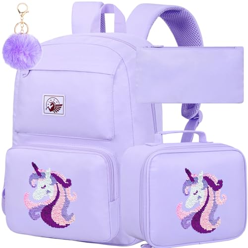 AGSDON 3PCS Girls Backpack Set