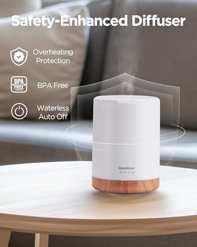 InnoGear 300ML Essential Oil Diffuser, Premium 5-in-1 Ultrasonic Aromatherapy Diffusers Scent Humidifier Aroma Diffuser Vaporizer Auto-Off Timer for Room Office Home, Yellow, Medium - Image 5
