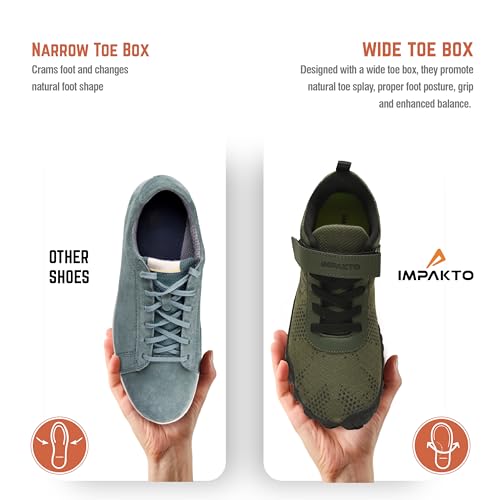 Image of Impakto Barefoot Rooted Wide feet Shoes for Men | Lightweight & Training Shoes with Soft Sole & Superior Grip | Running on Soft Grounds, Jogging & Regular Gym Shoes