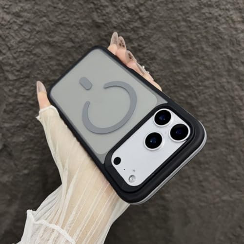 Étui antichoc iPhone 15 Plus gris mat avec technologie magnétique