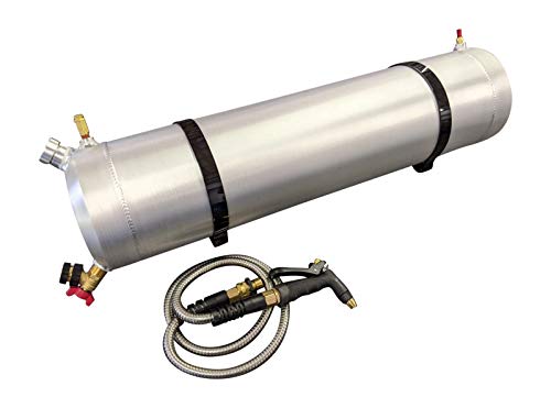 Round Aluminum 10 gallon water, 3 gallon air - Water Storage Tank - Dog Box - Stock Trailer - Camping 10x40