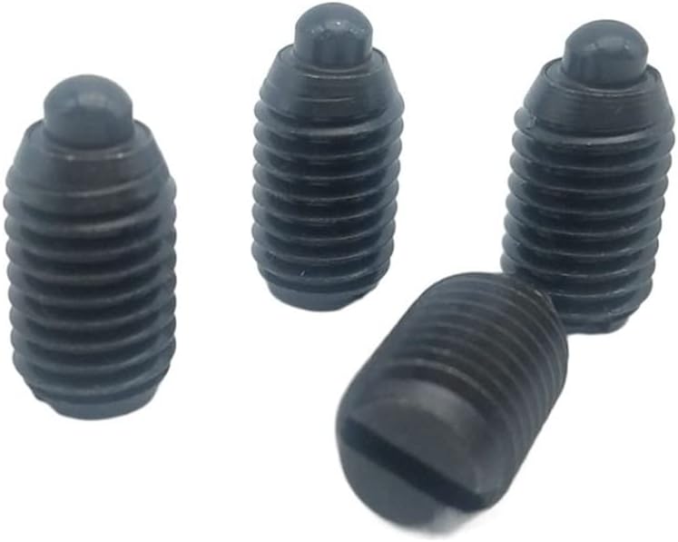 10pcs Slotted Short Plunger GN615.1-B with Threaded Latch Head Spring Yellow Top Thread Locking Pin (Color : GN615.1-M5-B) (Color : Gn615.1-m4-b)