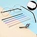 1 Pair Eyeglass End Tips Silicone Long Ear Sock Pieces Eyewear Anti-Slip Comfort Replacement Sleeve Glasses Metal Legs
