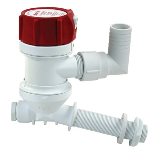 Rule Marine Tournament Livewell Pump (Angled Thru Hull Fitting 12-Volt)