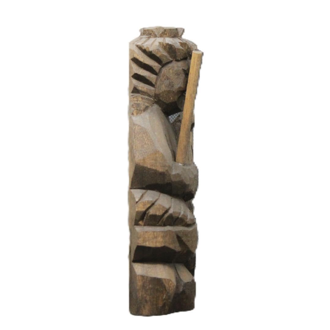 Amazon｜不動明王坐像（15cm fdfd6417）仏像 円空仏 摸刻 木彫 ｜仏像