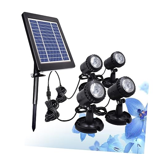 Uonlytech 1 Satz Straßenlicht Unterwasserlampe Garten Licht Strassenlicht Rasenlampe Unterwasserbeleuchtung draussen Scheinwerfer – Bild 3