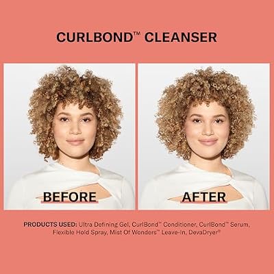 DevaCurl CurlBond Re-Coiling Mild Lather Cleanser | يقلل من التجعد لمدة تصل إلى 48 ساعة | يحافظ على اللون حتى 30 غسلاً | يغلق سبليت ينتهي
