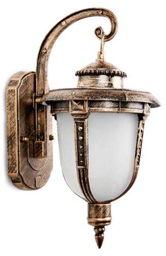 HPTHLY Wall Mounted Light Wall Lamp Outdoor Waterproof Wall Light Balcony Wall Lamp Garden Light Aisle Stairs Decoration Light Bronze Black Reading Light (Brass-One Pack)