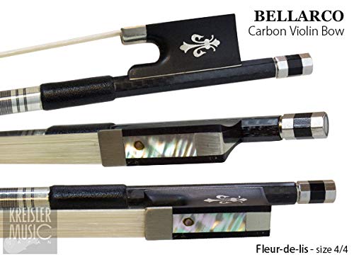 Amazon | バイオリン弓 Bellarco 上質カーボン イリス紋章・白銅仕様 4