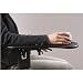 SKYZONAL Ergonomic Adjustable Computer Desk Extender Arm Wrist Rest Support/Mouse Pad Desk Chair System Computer Armrest Wrist Rest Black