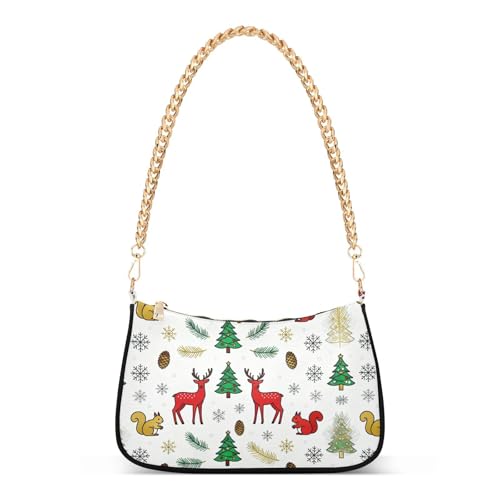 Sac bandoulière Noël femme fini les tenues d'hiver ternes