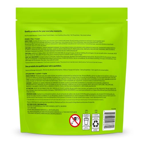 Amazon Basics Triple Action Dishwasher Pacs, Anti-spotting, Fresh Scent, 70 Count (Previously Presto!) - image 7