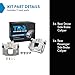 TRQ Rear Brake Caliper Set Compatible with 2007-2011 Dodge Nitro 2008-2012 Jeep Liberty 2007-2017 Wrangler 2018 Wrangler JK