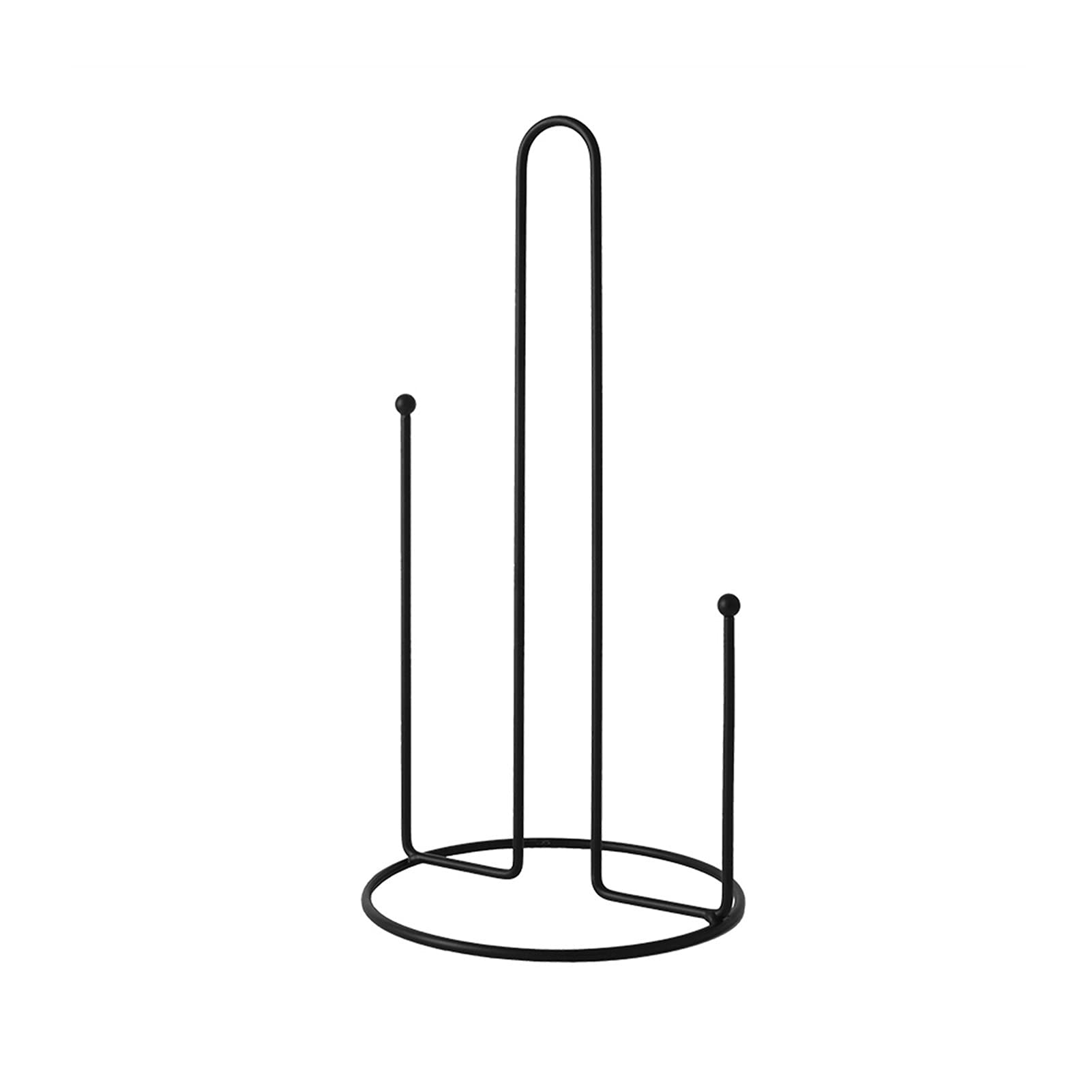 Paper Towel Holder - Vertical Dining Table Creative Rack Easy One-Handed Tear, Wrought Iron Roll