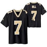 Taysom Hill New Orleans Saints #7 NFL Youth 8-20 Black Home Player Jersey - Large 14/16