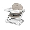 Foppapedretti Seggiolino Alzabimbo Lift, bambini da 6 mesi a 3 anni (fino a 15 Kg), Vassoio Amovibile, Chiudibile e Trasportabile, Borsa Inclusa, Imbottitura Removibile e Lavabile, 3 Altezze, Sand