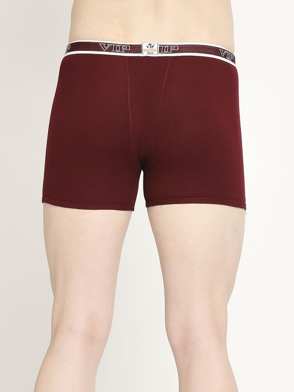 Image of VIP Advanta 100% Ribbed Cotton Fabric Trunk Combo Set for Mens with Covered Elastic Waistband