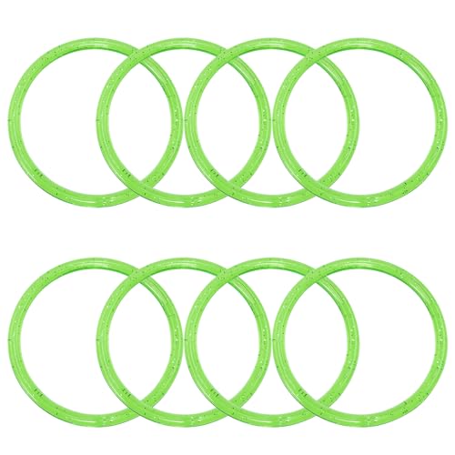 PENTA ANGEL 80s Glitter Bangle Bracelets 8Pcs Retro Neon 90s Costume Party Wrist Band Play Bracelets Plastic Ring for Women Men