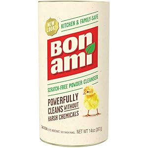 BON AMI Powder Cleanser for Kitchens & Bathrooms – All Types of Surfaces, Cleans Grime & Dirt, Polishes Surfaces, Absorbs Odors (Single 1 Pack)