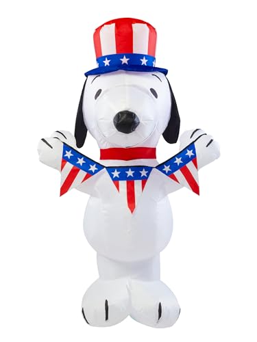 Rubies Peanuts: Snoopy Patriotic Inflatable 3.5 Feet Tall