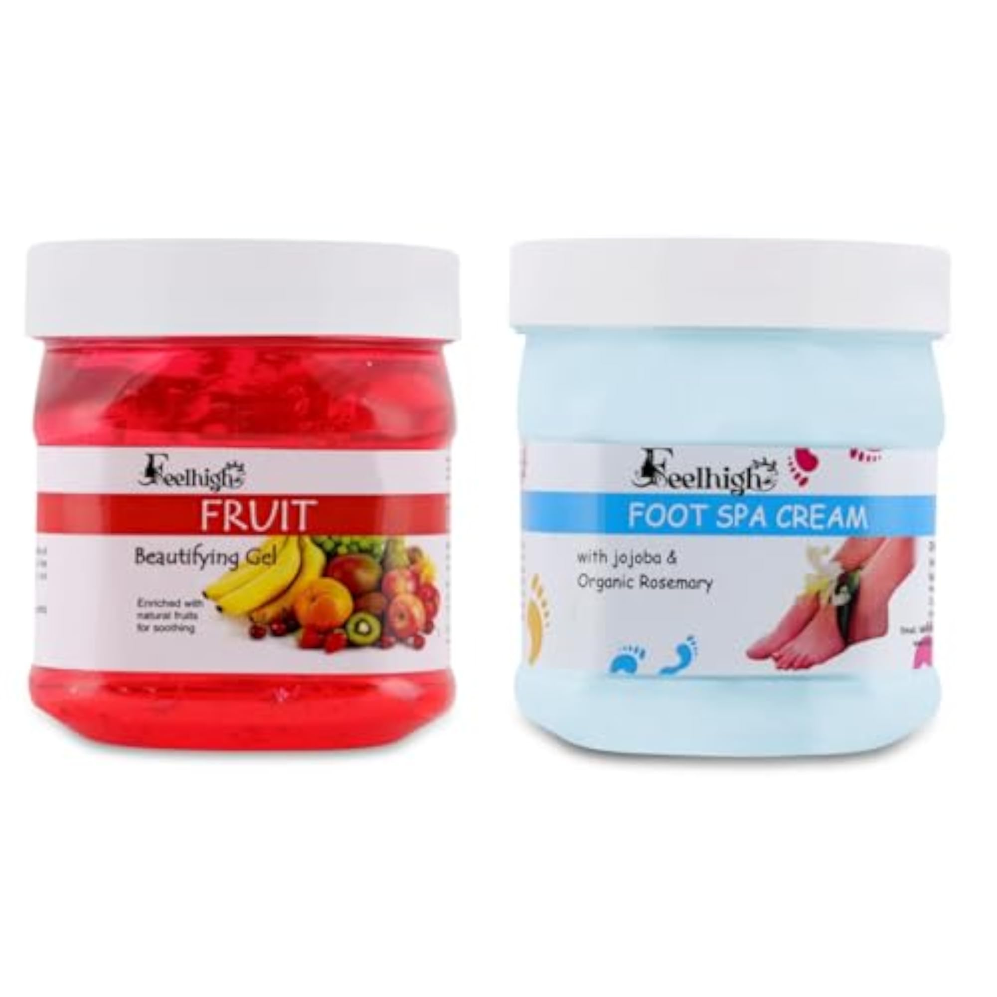 Combo Fruit Face Gel & Foot Spa Cream Pack of 2