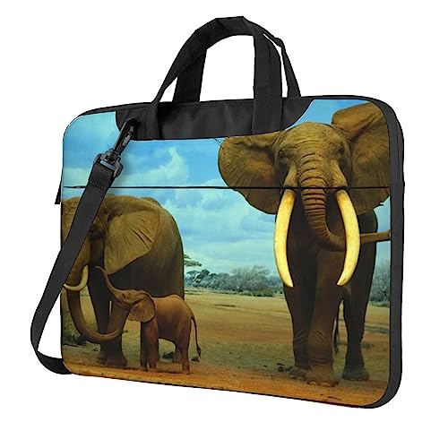 Sac à bandoulière pour ordinateur portable éléphants : finis les chocs et les rayures de PC