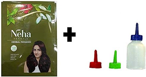 2 x Neha Hair Henna Powder 25g with Henna Applicator Bottle