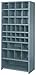 Lyon PP8122SH Pre-Engineered Steel 38 Compartment Bin Shelving Starter with Heavy Duty Shelves, 36" Width x 24" Depth x 84" Height, 800 lbs Capacity, Putty