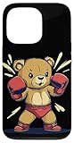 Tenue d'ours de sport pour les amateurs de nounours et de gants de boxe Coque pour iPhone 13 Pro