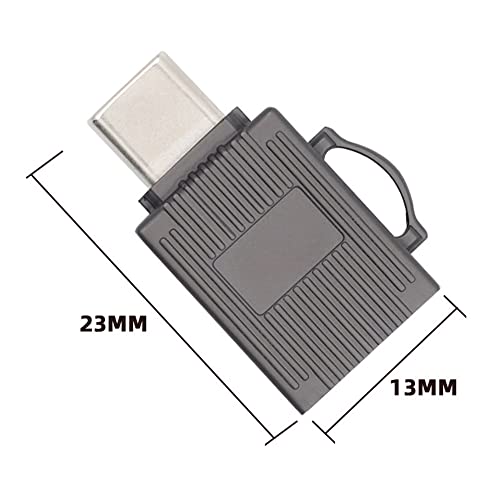 Cablecc 5Gbps USB 3.0 Type C USB-C to Micro SD SDXC TF Card Reader Adapter for Laptop Tablet Phone, grey usb-c to tf otg - Image 3