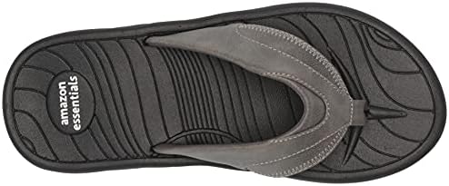 Amazon Essentials Men's Flip Flop Sandal, Grey, 10 UK
