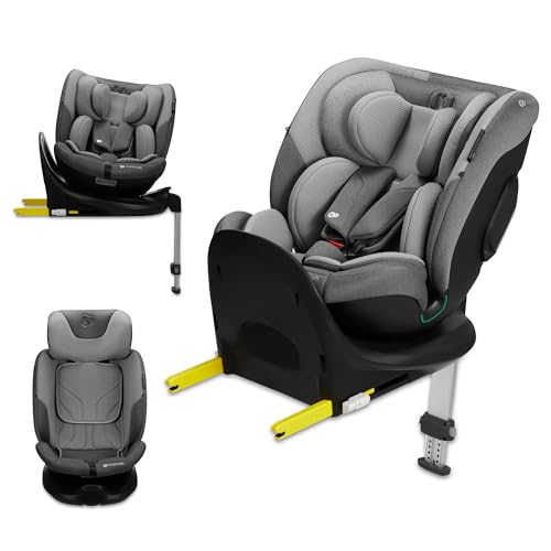 Siège auto Kinderkraft I-FIX i-Size 40-150 cm gris évolutif et rotatif de la naissance à 12 ans