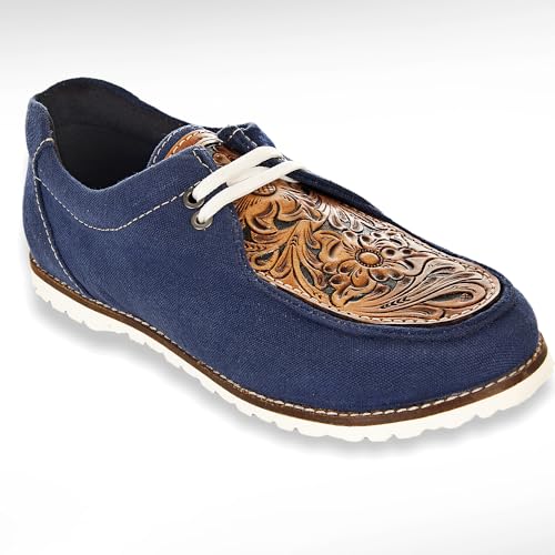 American Darling ADFT118 Hand tooled carved genuine leather trim lightweight shoe footwear slip on3