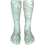 ❤Comfort Chaussettes Matériel : Les chaussettes sont faites de 90% polyester 5% spandex 5% élastique,Super doux et confortable, extensible et léger, évacuation de l'humidité, tissu à séchage rapide.