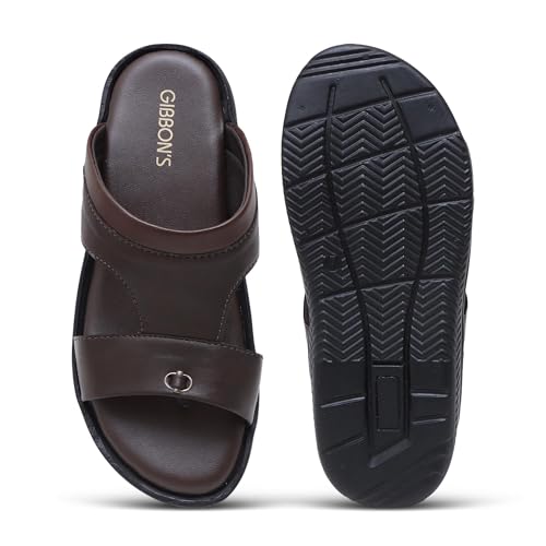 Image of GIBBON'S RODEO Series Men's Faux Leather Casual Outdoor Formal Slippers