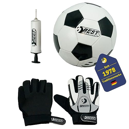 Best Sporting Set Fußball Torwarthandschuhe + Pumpe