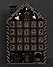 BRUBAKER Reusable Wooden Advent Calendar to Fill - Gingerbread House with LED Lighting - DIY Christmas Calendar 10.31 x 17.72 x 2.17 inches
