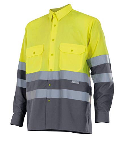 Velilla P14490Xl - Camisa Av Bicolor Manga Larga