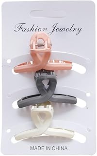 Plastic Clip Tuck Set Of 3 Pieces For Girls - Multi Color Clip22-19