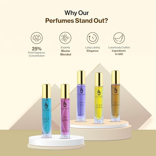 Image of Premium Perfume Gift Set for Men & Women | Long-Lasting 12-Hour Fragrance Collection | 5 x 20ml Bottles | Luxury Parfum from UAE | Unisex Signature Scents