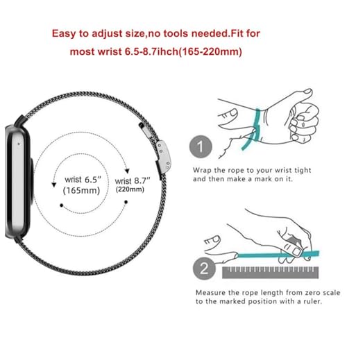 Correa compatible para Xiaomi Smart Band 9 y Redmi Band 3 miniatura 6