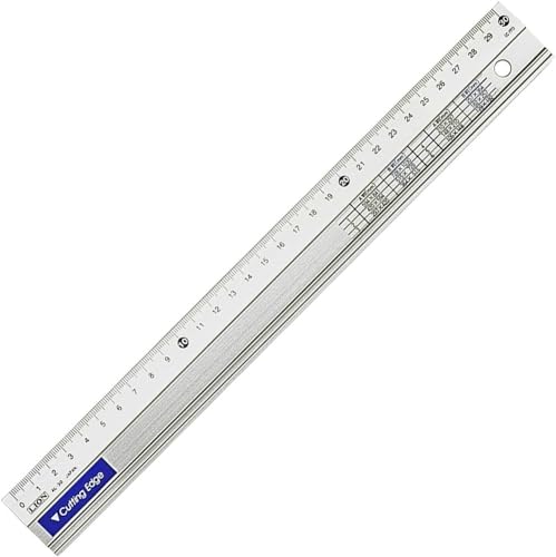 ライオン事務器 アルミカッティング定規 目盛30cm AL-30 271-60 【まとめ買い5個セット】