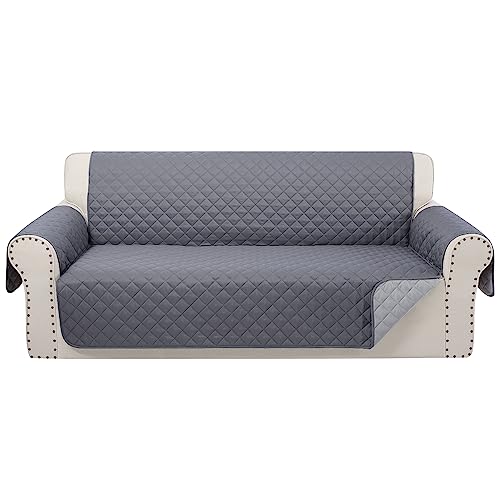 Reversible Sofa Covers Couch Cover Furniture Protector for 3 Cushion Couch Sofa(Sofa,Dark Grey/Light Grey)